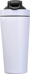 Stainless steel protein shaker, 750 ml, white