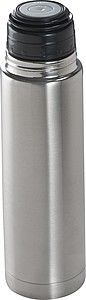 Stainless steel thermal flask, grey