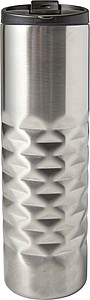 Stainless steel thermos mug (460ml).