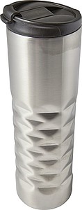 Stainless steel thermos mug (460ml).