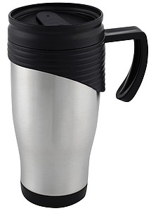 Stainless steel travel mug, grey