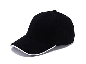STAN six panel cap, black