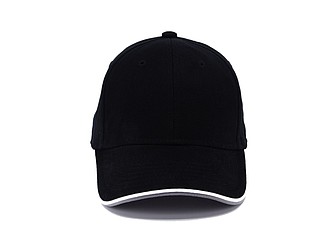 STAN six panel cap, black