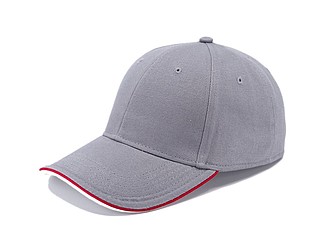 STAN six panel cap, grey