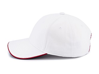 STAN six panel cap, white