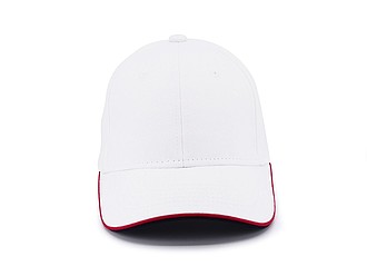 STAN six panel cap, white