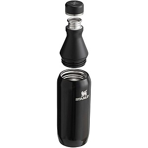Stanley All Day Slim 350 ml water bottle, shiny black