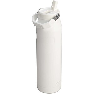 Stanley IceFlow™ 2.0 1.06 litre water bottle with flip straw, frosted white