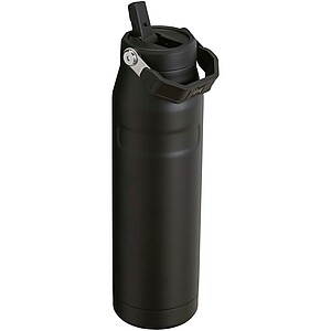 Stanley IceFlow™ 2.0 1.06 litre water bottle with flip straw, solid black