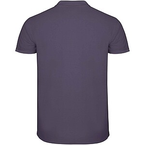 Star short sleeve mens polo, lilac