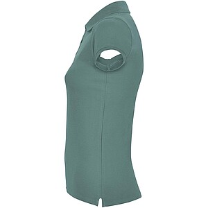 Star short sleeve womens polo, calm blue