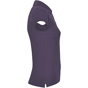 Star short sleeve womens polo, lilac