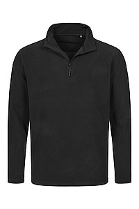 Stedman Active Fleece Half Zip Jacket, black, S