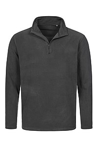Stedman Active Fleece Half Zip Jacket, grey steel, XXL