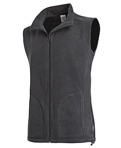 Stedman Active Fleece Vest Men, grey steel, M