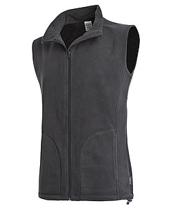 Stedman Active Fleece Vest Men, grey steel, S