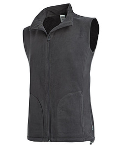 Stedman Active Fleece Vest Men, grey steel, XXL