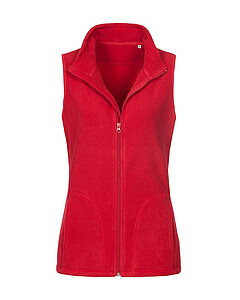 Stedman Active Fleece Vest Women, scarlet red, L
