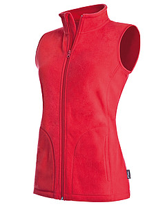 Stedman Active Fleece Vest Women, scarlet red, M