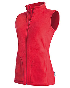 Stedman Active Fleece Vest Women, scarlet red, S