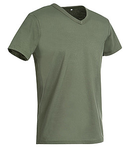 Stedman Ben V-Neck, military green, S
