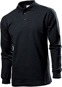 Stedman Polo Long Sleeve, black, L