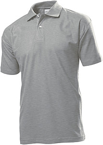 Stedman Polo Men, grey heather, L