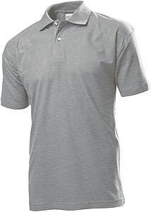 Stedman Polo Men, grey heather, S
