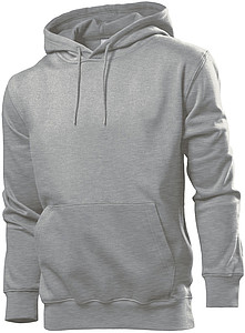 Stedman Sweatshirt Hooded Men, grey heather, M