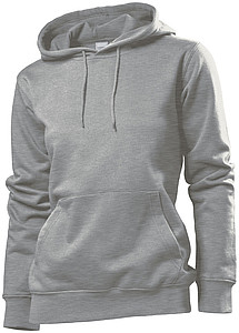 Stedman Sweatshirt Hooded Women, grey heather, S