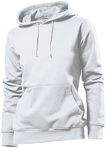 Stedman Sweatshirt Hooded Women, white, S