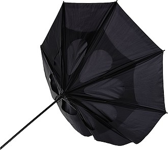 Storm-proof vented umbrella Black