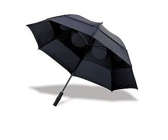 Storm-proof vented umbrella Black