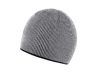 Stripe winter hat, white