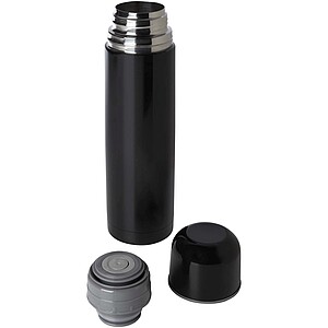 Sullivan 750 ml RCS certified recycled stainless steel vacuum insulated flask, solid black