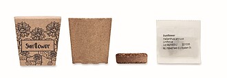 Sunflower growing kit, beige