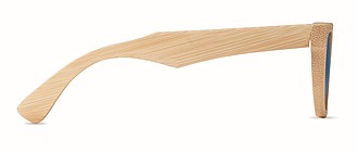 Sunglasses and case in bamboo