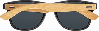 Sunglasses with bamboo temples