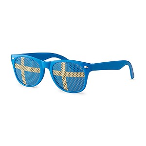 Sunglasses with flag lenses