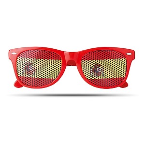 Sunglasses with flag lenses