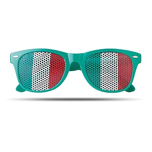 Sunglasses with flag lenses