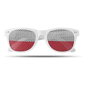 Sunglasses with flag lenses