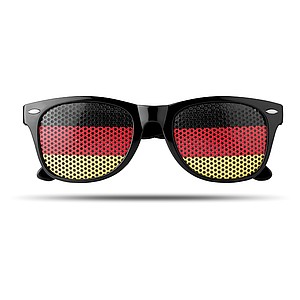 Sunglasses with flag lenses