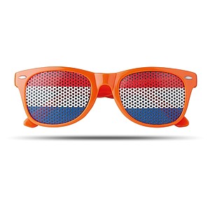 Sunglasses with flag lenses