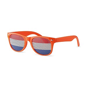 Sunglasses with flag lenses