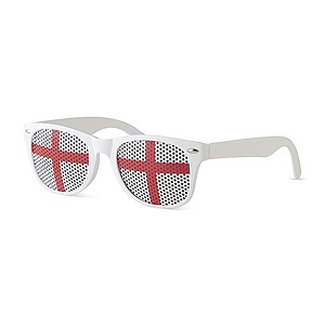 Sunglasses with flag lenses