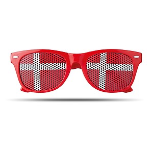 Sunglasses with flag lenses