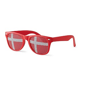 Sunglasses with flag lenses
