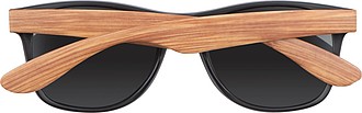 Sunglasses with wooden-look temples