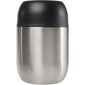 Supo 480 ml double-walled recycled stainless steel lunch pot, silver